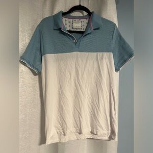 Denim & Flower Blue and White Polo Shirt Classic Design